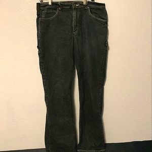 Mens W38L32 40 GRIT drk blue carpenter jeans